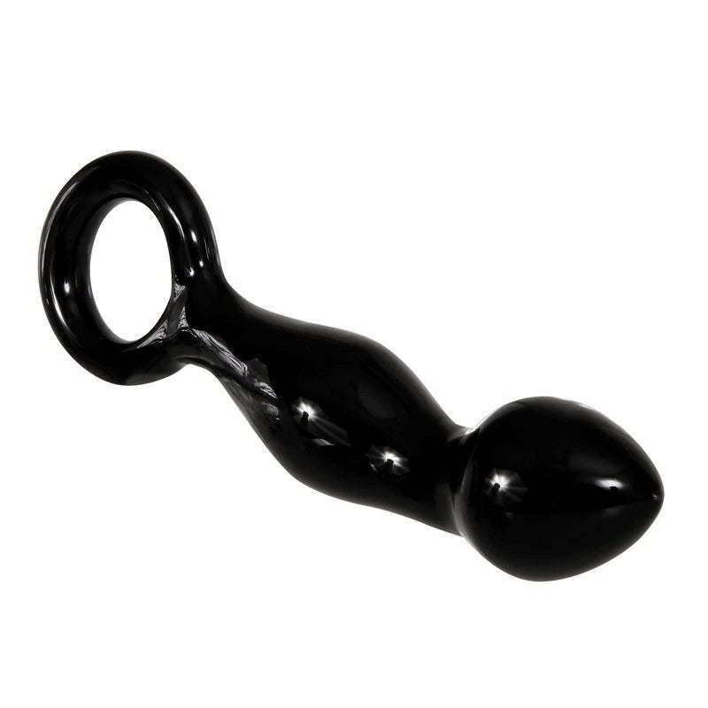 Adam & Eve's Sophisticated Black Glass Prostate Massager Prostate Toys