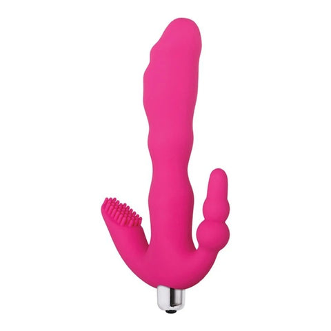Adam & Eve Triple Play Pleaser - Elevate Your Intimate Bliss - G-Spot Vibrators
