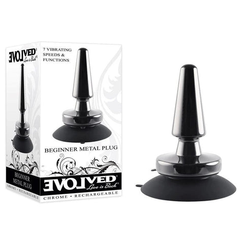 Buzzing Odyssey - Evolved Rechargeable Metal Plug - Butt Plugs