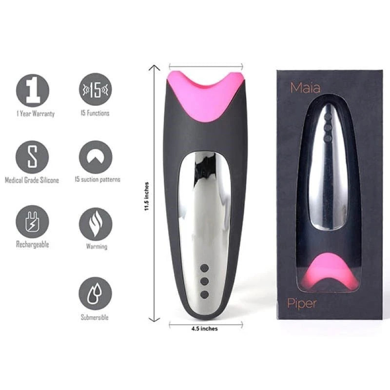 Maia Toys Piper - Warming Vibrations for Unparalleled Pleasure Masturbators and Strokers