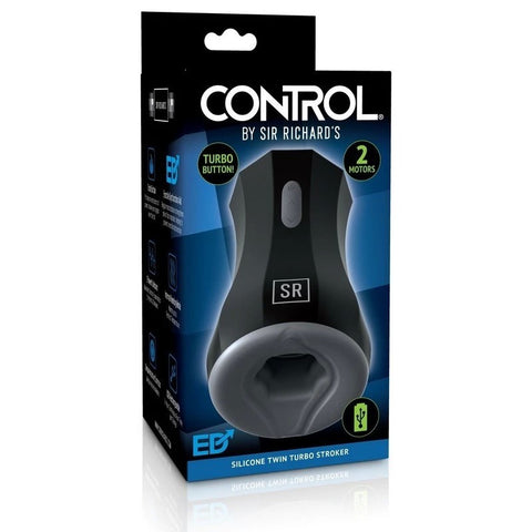 Sir Richards Silicone Twin Turbo Vibrating Male Stroker - Masturbators and Strokers
