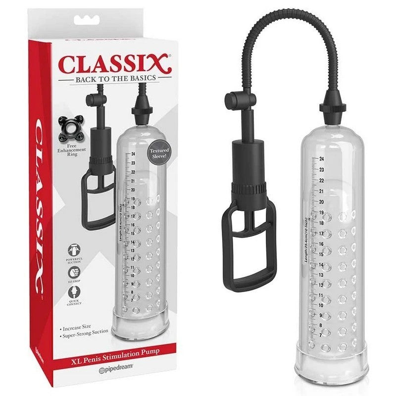 Classix Male Penis Enlargement Pump Clear Pumps, Extenders and Sleeves