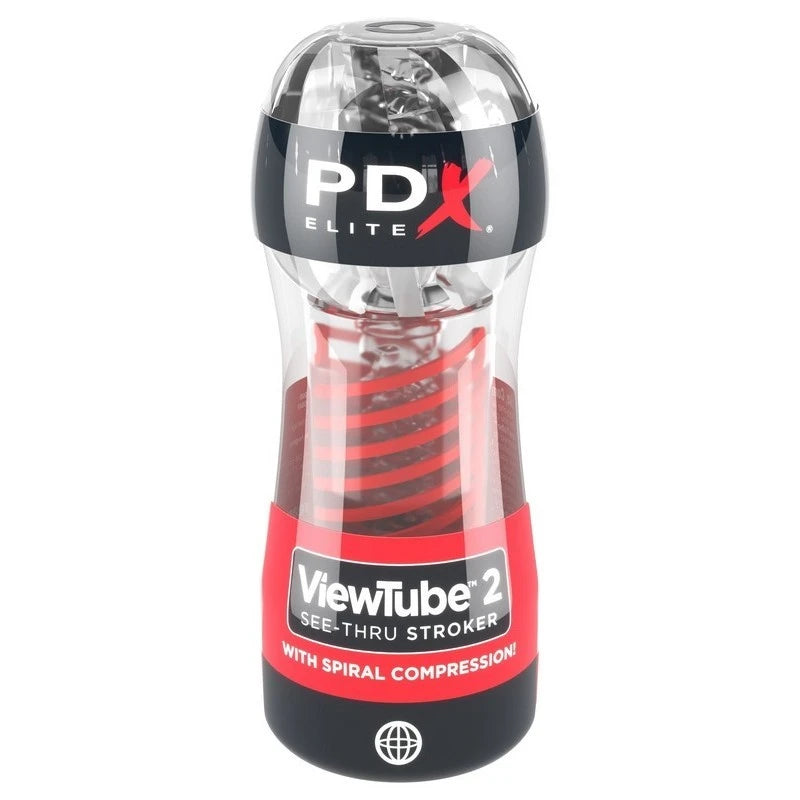 PDX Elite Viewtube 2 See-Thru Male Stroker Masturbators and Strokers