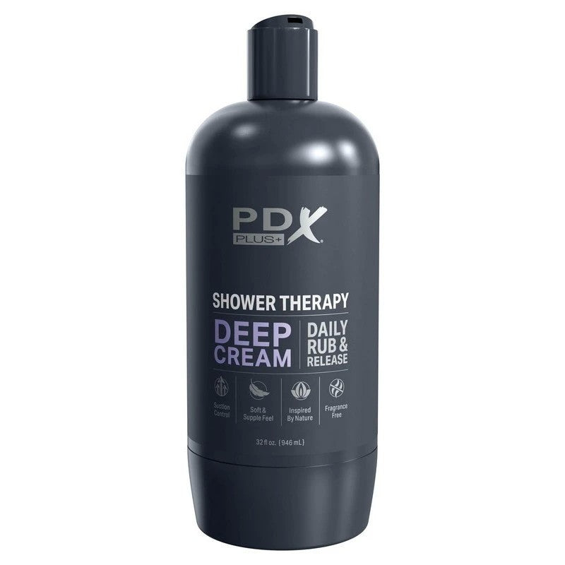 PDX Plus Shower Therapy Deep Cream Mens Masturbator Masturbators and Strokers