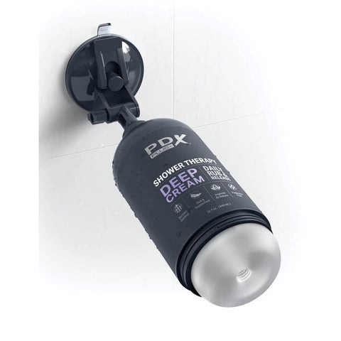 PDX Plus Shower Therapy Deep Cream Mens Masturbator - Masturbators and Strokers