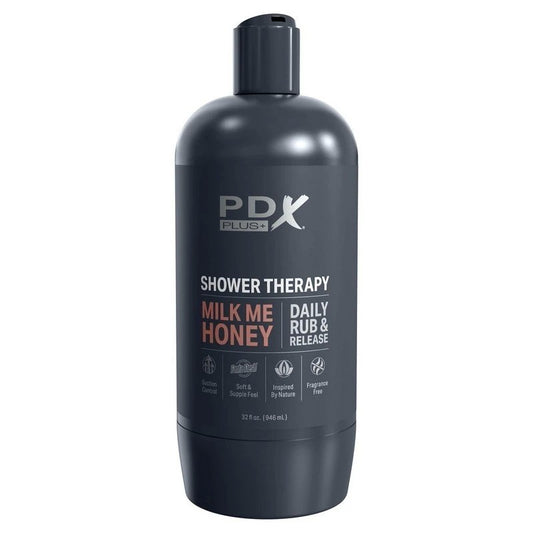 PDX Plus Shower Therapy Milk Me Honey Realistic Masturbator - Realistic Butts And Vaginas
