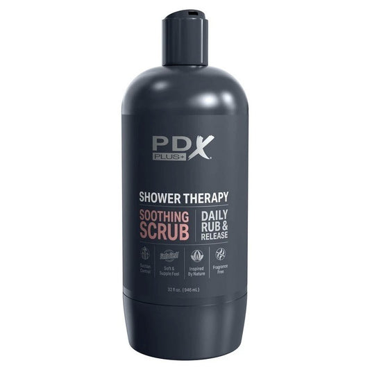 PDX Plus Shower Therapy Soothing Scrub Realistic Stroker - Realistic Butts And Vaginas