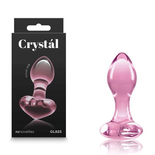 Crystal - Heart Glass Butt Plug {% if variant != 'Default Title' and variant != blank %} {% endif %} Butt Plugs