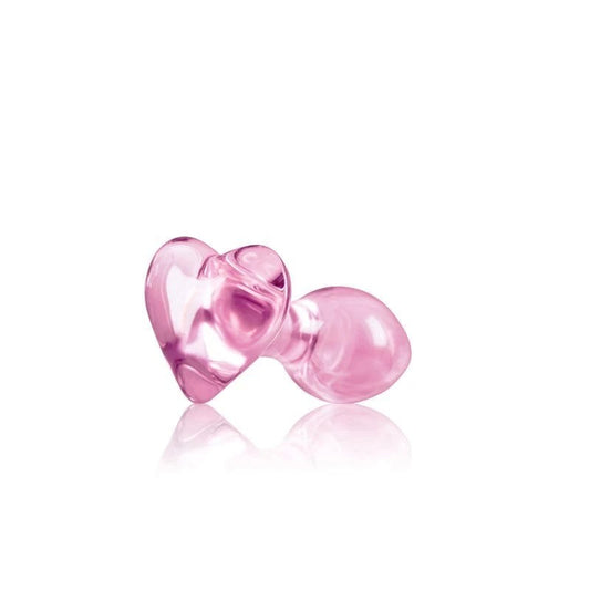 Crystal - Heart Glass Butt Plug {% if variant != 'Default Title' and variant != blank %} {% endif %} Butt Plugs