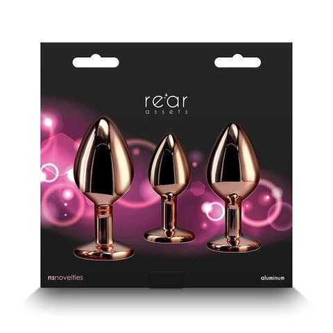 Rear Assets Trainer Kit - Rose Gold Heart Edition - Butt Plugs