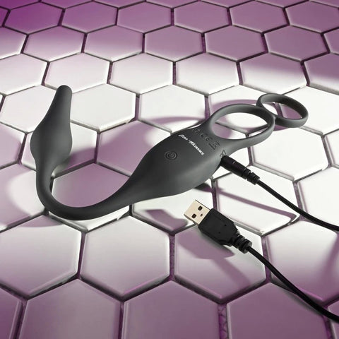 Zero Tolerance Plug & Tug Rechargeable Cock Ring - Cock Rings