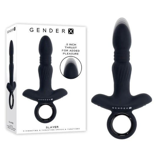 Gender X Dual Delight - Beaded Plug and Mini-Vibe Combo - Anal Vibrators