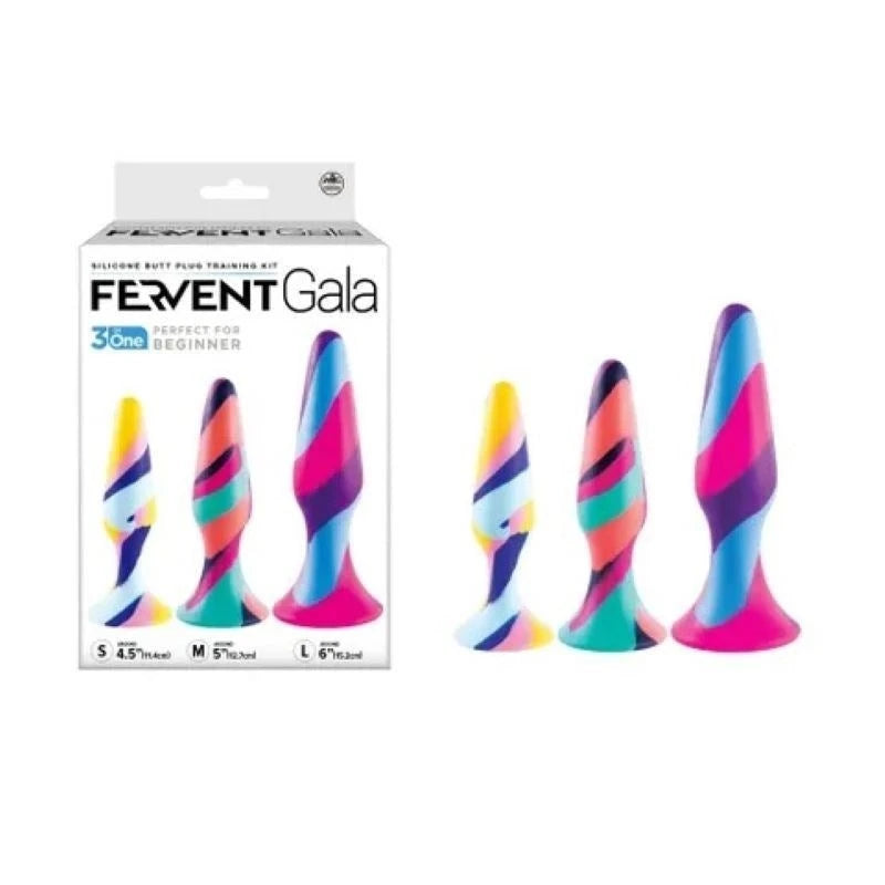 Fervent Gala Silicone Anal Traning Kit Butt Plugs