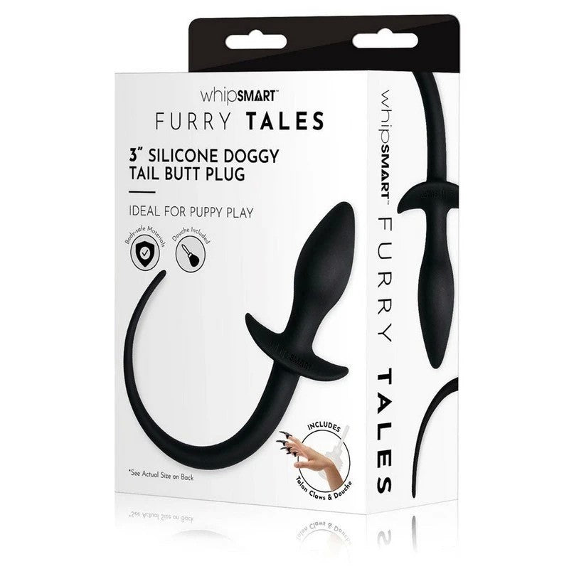 WhipSmart Furry Tales - Unleash Your Wild Side with 3-Inch Doggy Tail Plug Butt Plugs