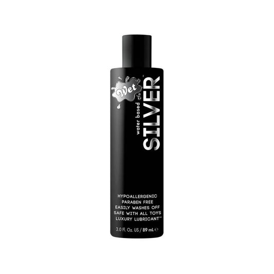 Wet Silver Water Based Hypoallergenic Adult Lubricant - Water Based Lubes