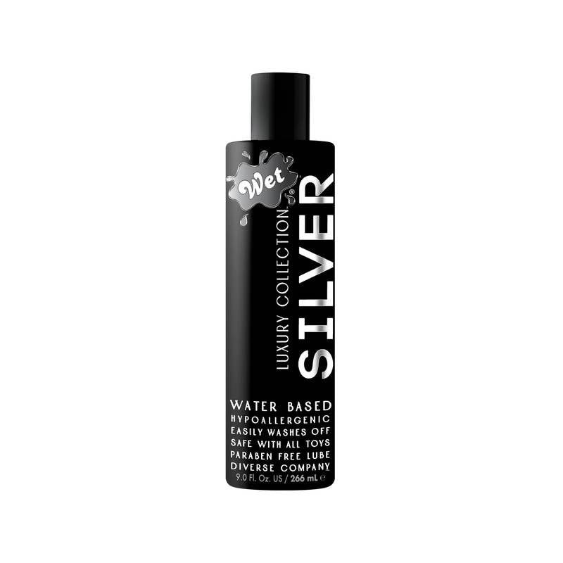 Wet Silver Water Based Hypoallergenic Adult Lubricant - Water Based Lubes