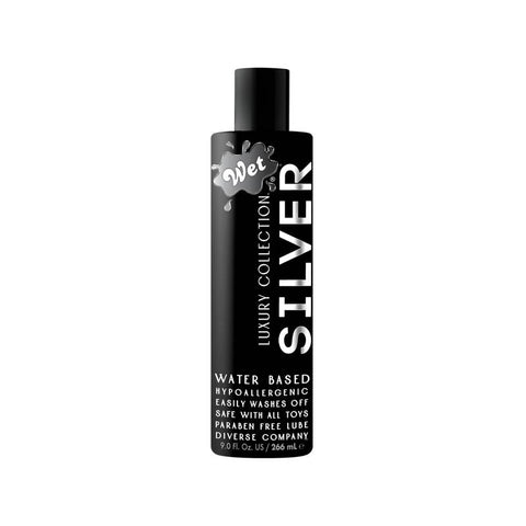 Wet Silver Water Based Hypoallergenic Adult Lubricant - Water Based Lubes