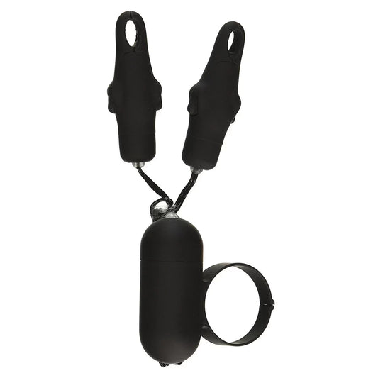 Fetish Fantasy Vibrating Cock Ring & Nipple Clamps Nipple and Clit Clamps