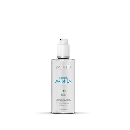 Wicked Simply Aqua - Luxurious Water-Based Lubricant - Water Based Lubes