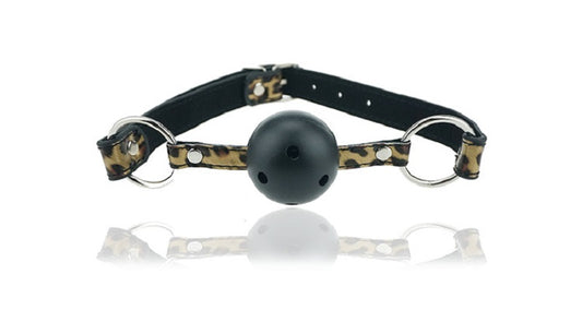 Wild Leopard Ball Gag - Bondage Gags and Bits