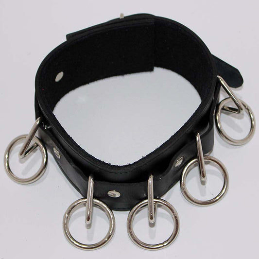 Luxurious BDSM Leather Collar - Surrender or Dominate - Collars and Leads