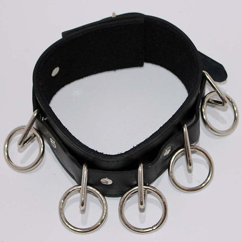 Luxurious BDSM Leather Collar - Surrender or Dominate - Collars and Leads