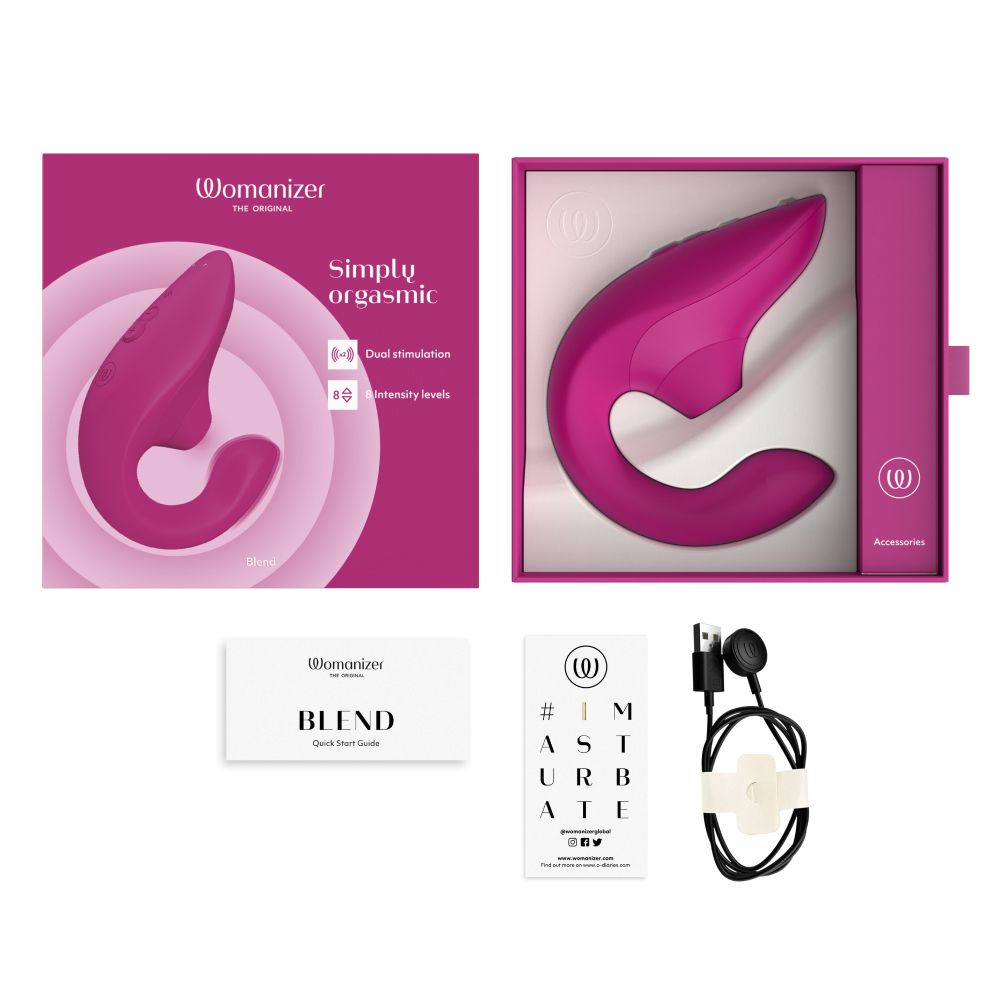 Womanizer Blend Pleasure Air Rabbit Vibrator Rabbit Vibrators