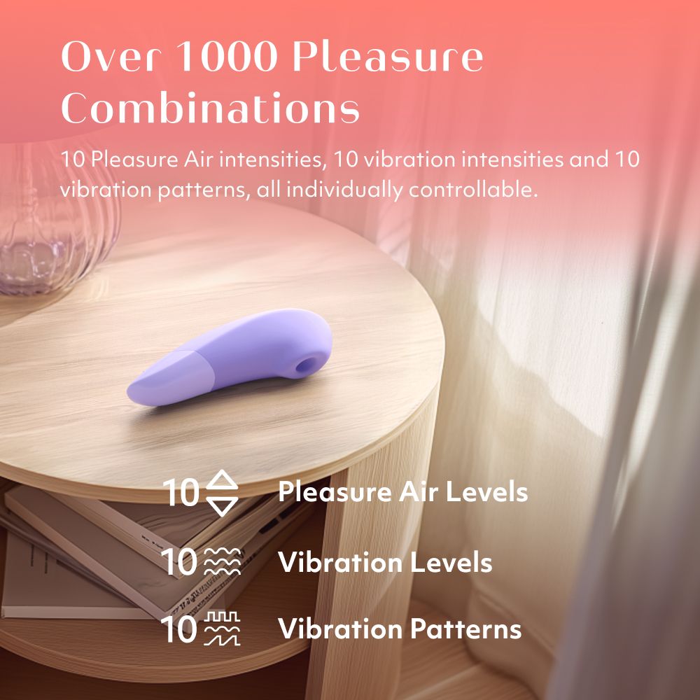 Womanizer Enhance Pleasure Air Clitoral Vibrator Clit Ticklers and Pulsators