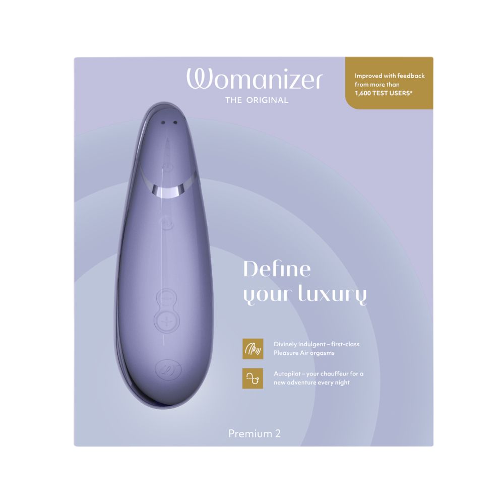 Womanizer Premium 2 Air Pulse Clitoral Stimulator Clit Ticklers and Pulsators