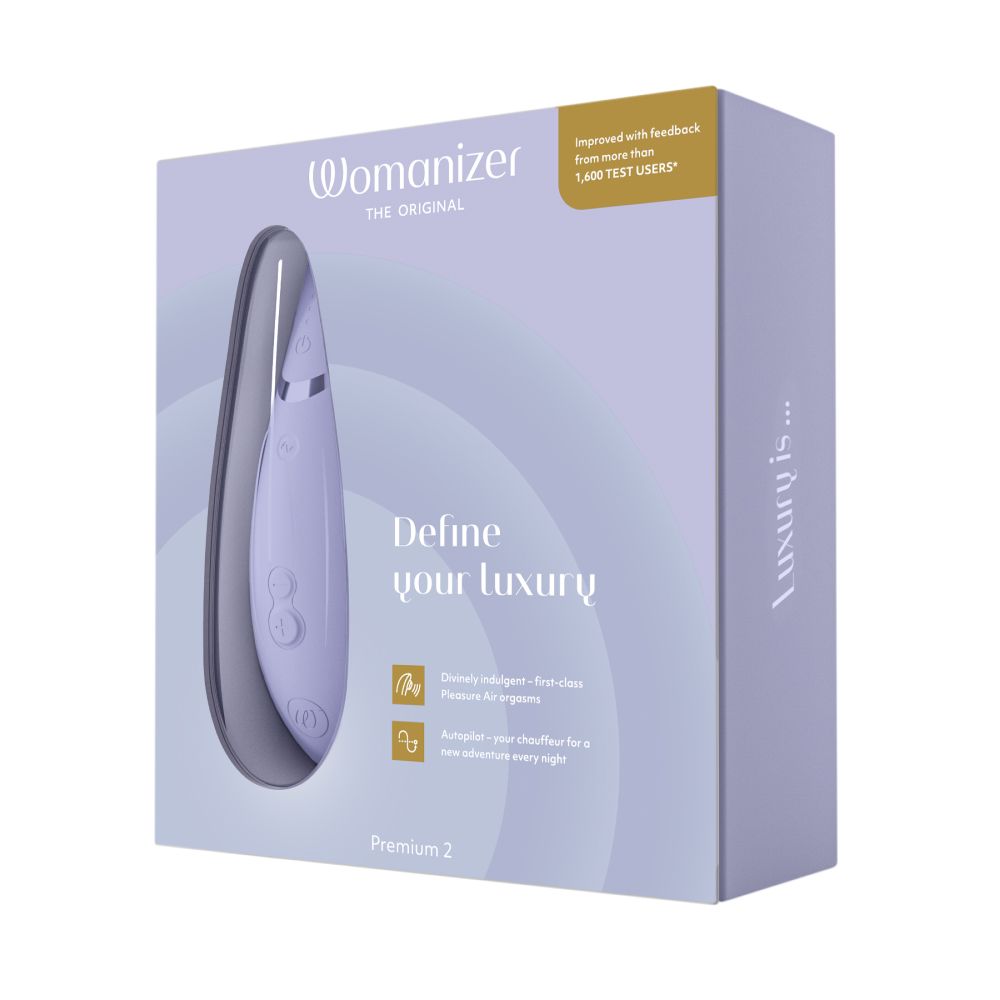 Womanizer Premium 2 Air Pulse Clitoral Stimulator Clit Ticklers and Pulsators