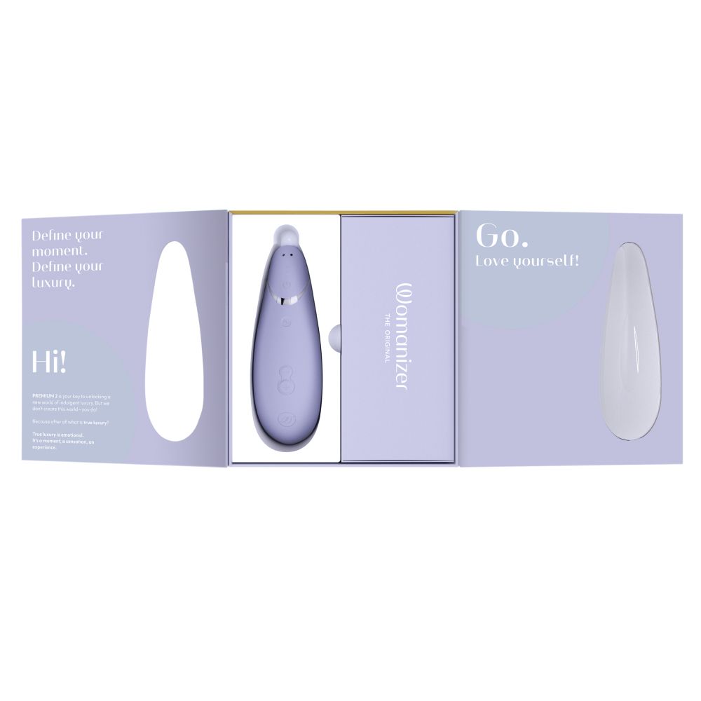 Womanizer Premium 2 Air Pulse Clitoral Stimulator Clit Ticklers and Pulsators