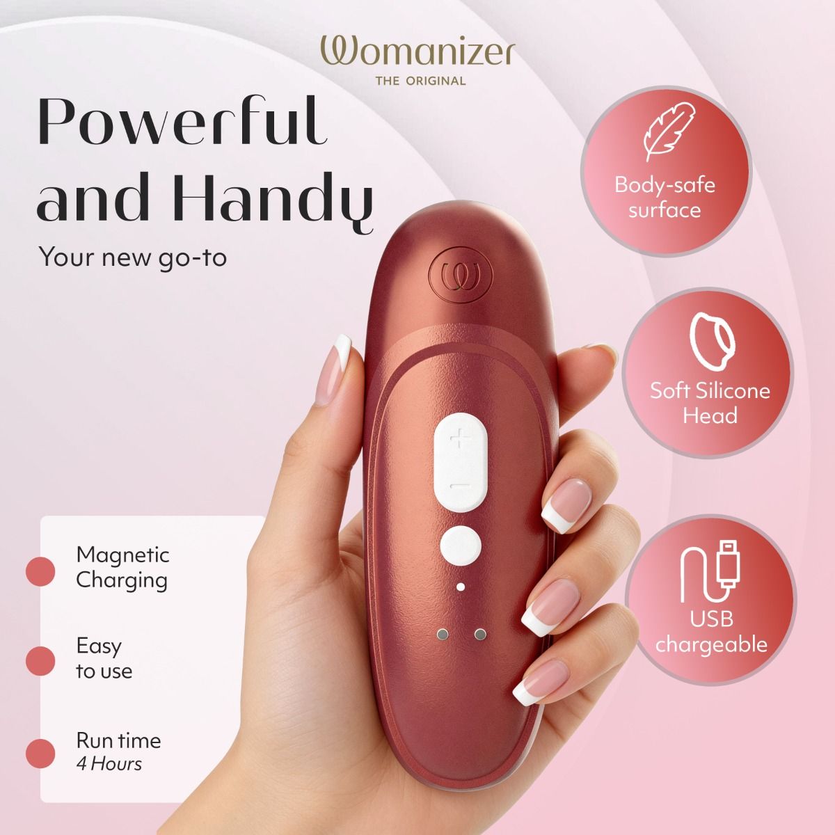 Love Honey Womanizer Pro Air Pulse Clitoral Massager - Clit Ticklers and Pulsators
