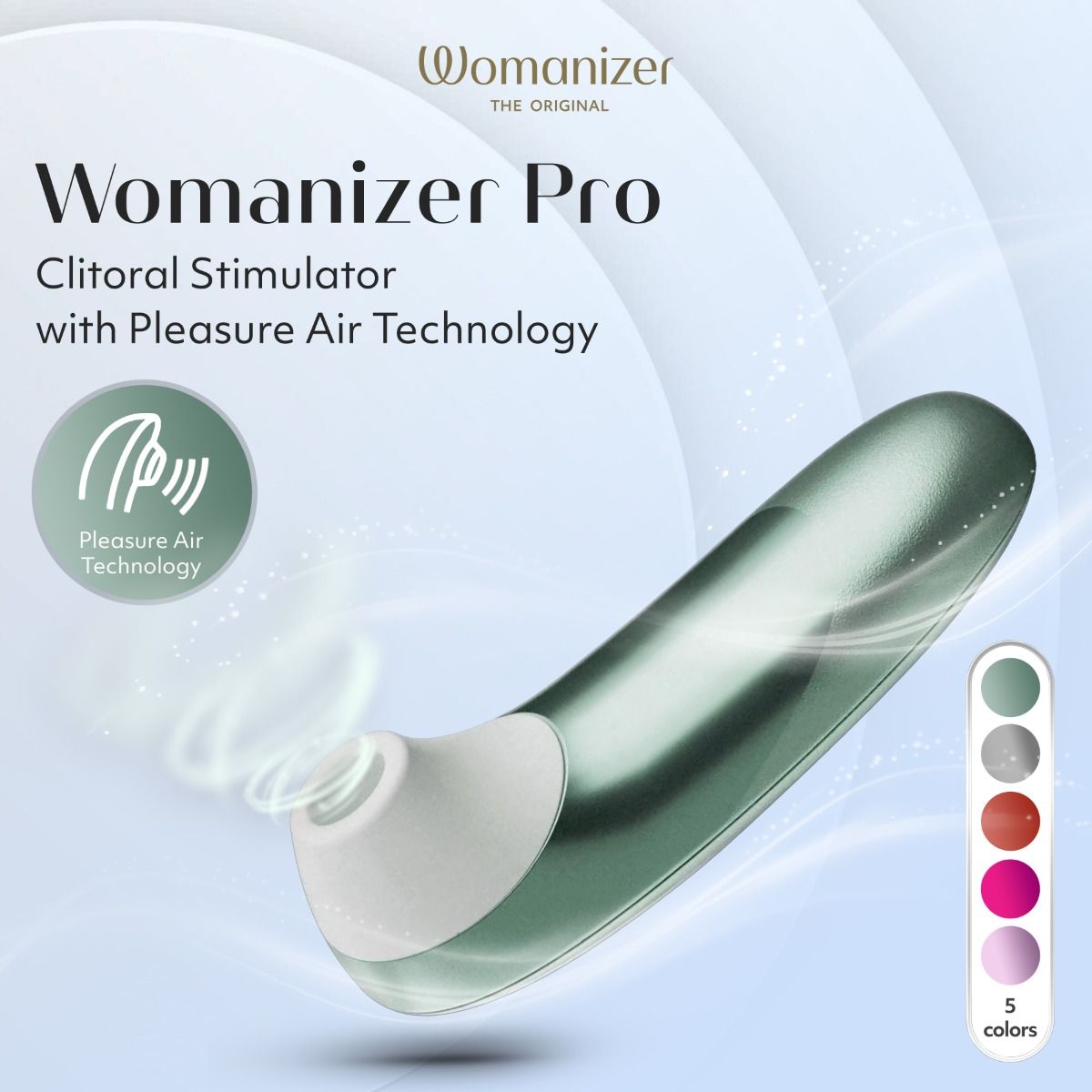 Love Honey Womanizer Pro Air Pulse Clitoral Massager - Clit Ticklers and Pulsators