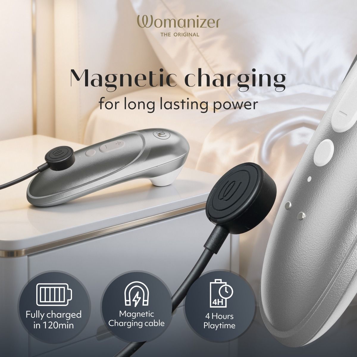 Love Honey Womanizer Pro Air Pulse Clitoral Massager - Clit Ticklers and Pulsators