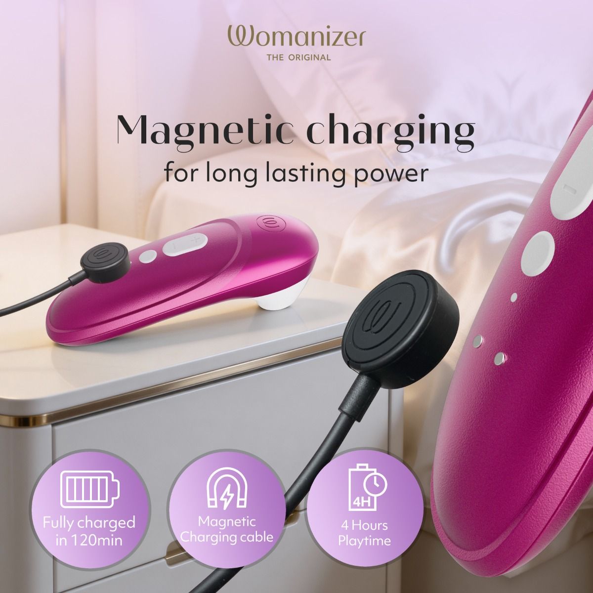 Love Honey Womanizer Pro Air Pulse Clitoral Massager - Clit Ticklers and Pulsators