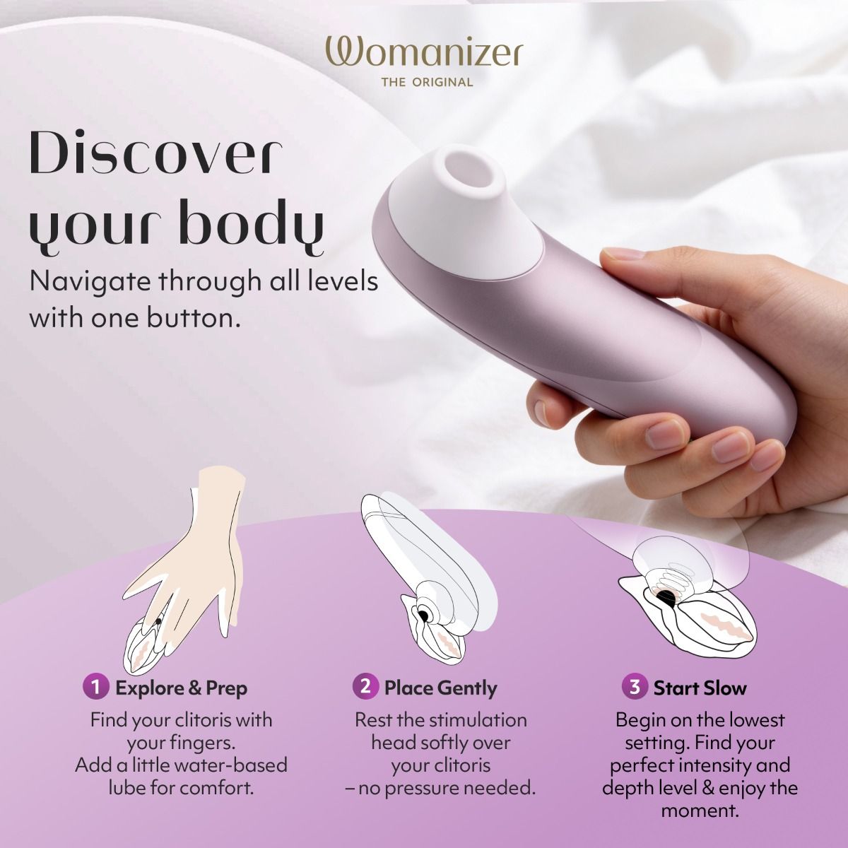 Love Honey Womanizer Pro Air Pulse Clitoral Massager - Clit Ticklers and Pulsators