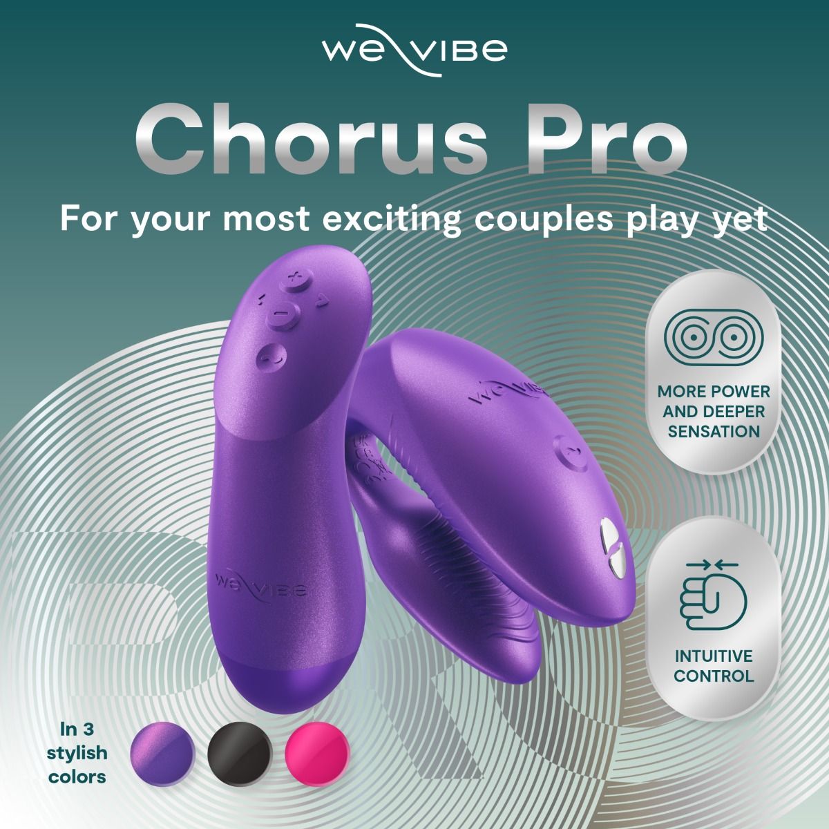Chorus Pro Multi Functions Couples Vibrators Vibrant Future Dusk Sex Toys For Couples