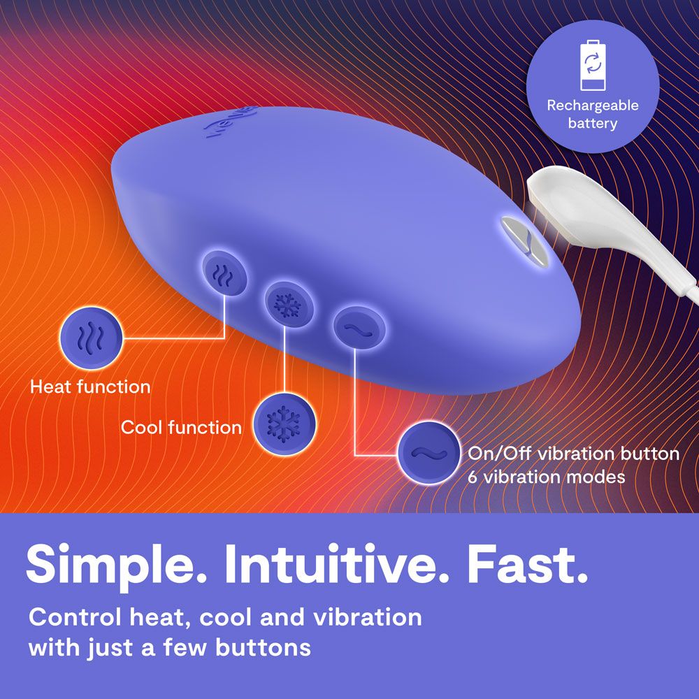 We-Vibe Temp Multi Functions Lay On Vibrator Clit Ticklers and Pulsators