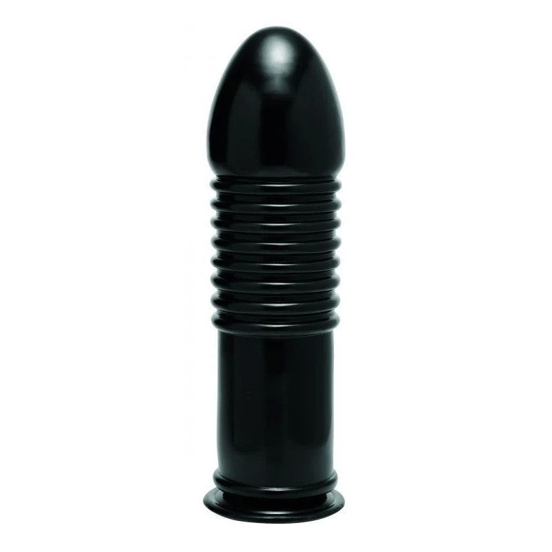 Enormass Ribbed Plug With Suction Base - Butt Plugs