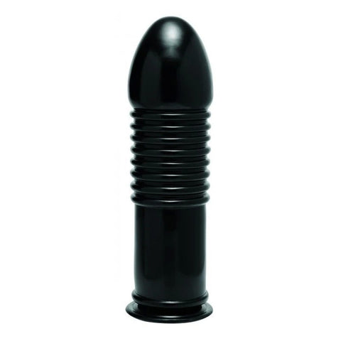 Enormass Ribbed Plug With Suction Base - Butt Plugs