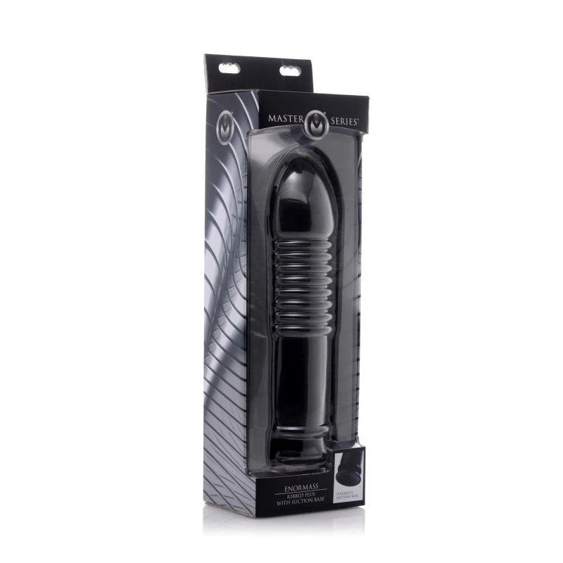 Enormass Ribbed Plug With Suction Base Butt Plugs