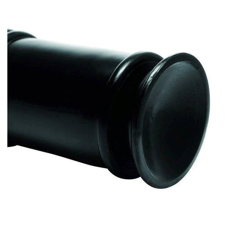 Enormass Ribbed Plug With Suction Base - Butt Plugs