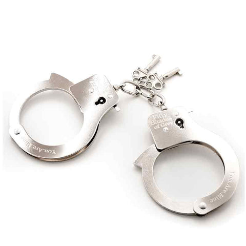 You Are Mine-Metal Handcuffs - Cuffs and Restraints