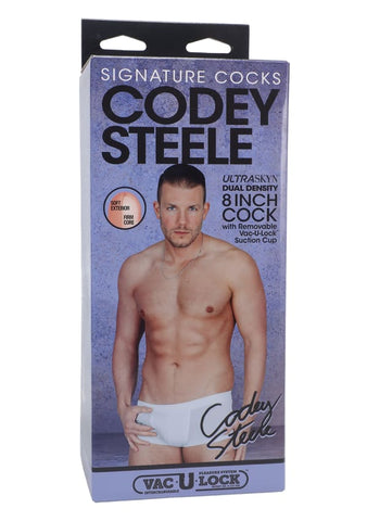 Doc Johnson Codey Steele 8 Inch ULTRASKYN Realistic Cock - Realistic Dildos