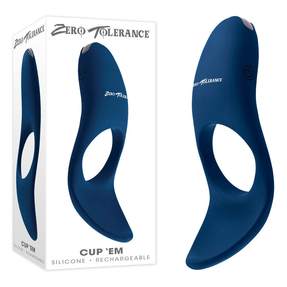 Zero Tolerance Cup 'Em Silicone Vibrating Cock Ring Vibrating Cock Rings