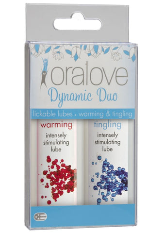 Doc Johnson Oralove Dynamic Duo Lickable Lubricant - Water Based Lubes
