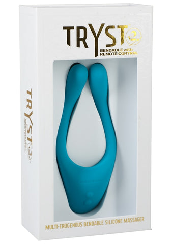 Doc Johnson TRYST v2 Bendable Multi Erogenous Zone Massager - Clit Ticklers and Pulsators