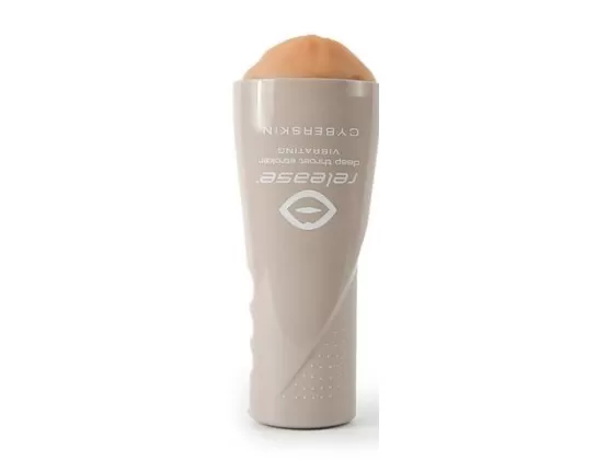 Experience Realistic Pleasure Cyberskin Deep Throat Stroker