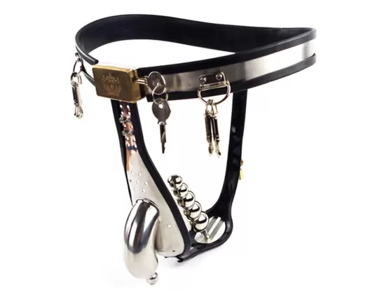 Female Chastity Belt Device BDSM Strapon Steel Bra Underwear Thigh