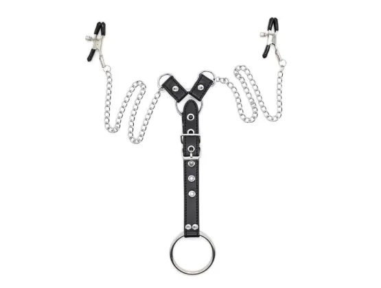 Nipple Clamps And Cock Ring Set Elevate Bdsm Pleasure